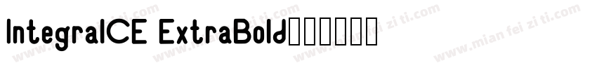 IntegralCE ExtraBold字体转换